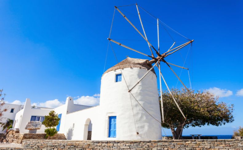 Windmill in Parikia Paros Greece – Paros Villages